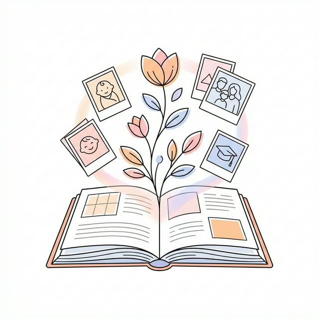 Growth album illustration